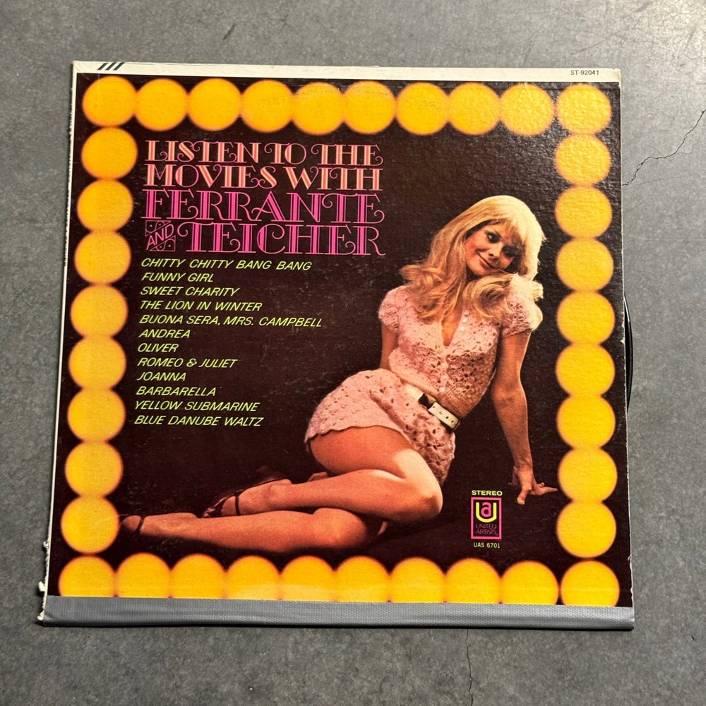 Ferrante and Teicher Listen to the Movies Vinyl LP Record UAS 6701 Stereo